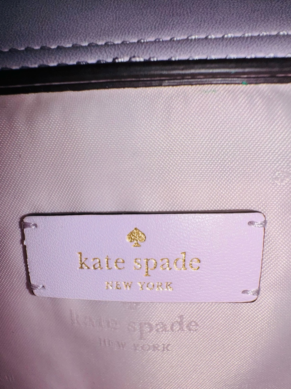 🌸 Kate Spade Nova Floral Appliqué Crescent Shoulder Bag Soft Lavender KL938 - Picture 7 of 7